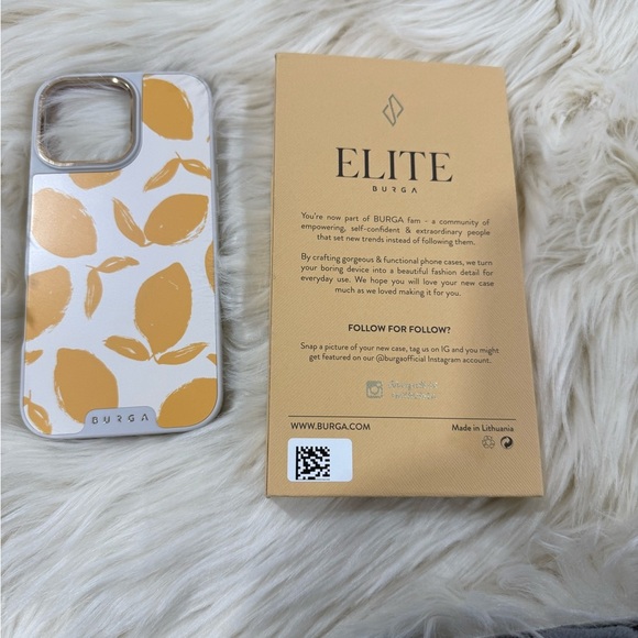 Burga Elite Lemon tart iPhone 16 pro max case - Picture 4 of 16